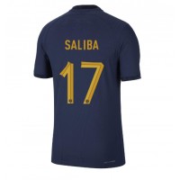 Frankrike William Saliba #17 Hjemmedrakt VM 2022 Kortermet